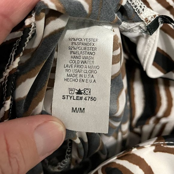 Kitty "Sexy Yet Classy" Halter Dress Brown White Black Size M/M‎ - Picture 11 of 12